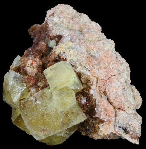 Yellow Cubic Fluorite - El Hammam Mine, Morocco #44881